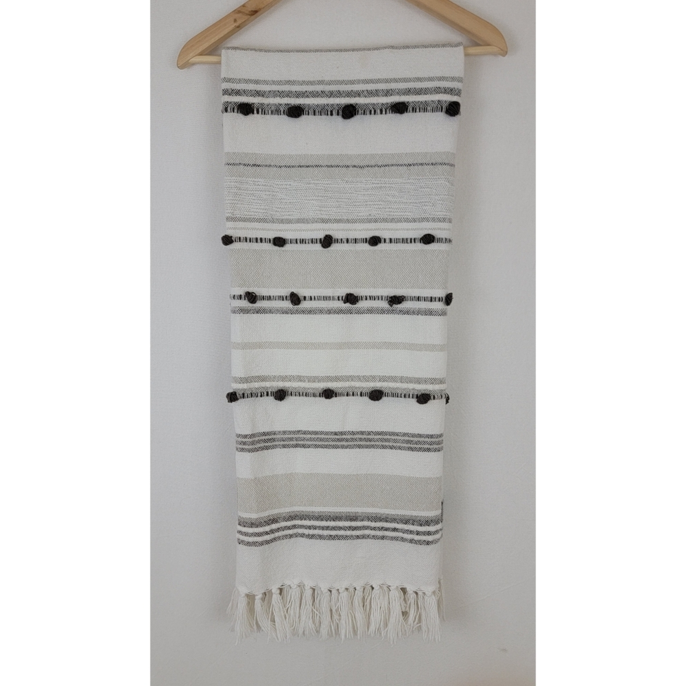 Ross 50x60 finge cotton India throw